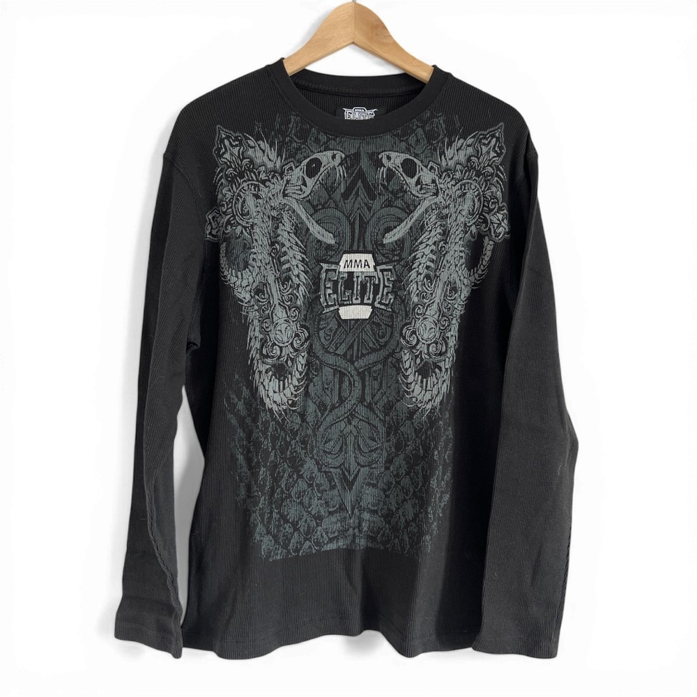 Black Long Sleeve Graphic Tee